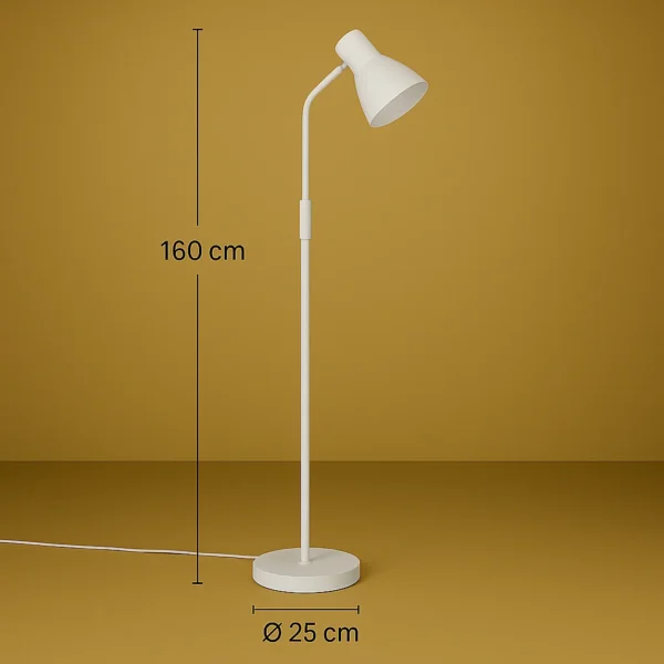 Lampadaire sur Pied Blanc