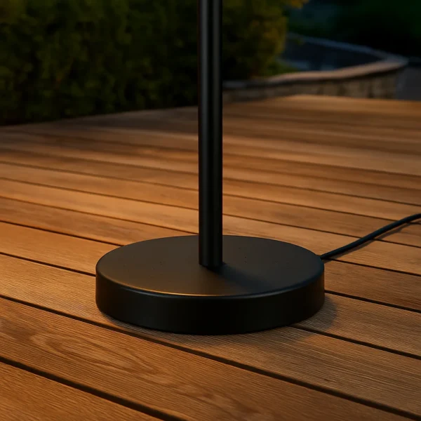 base pied lampadaire exterieur