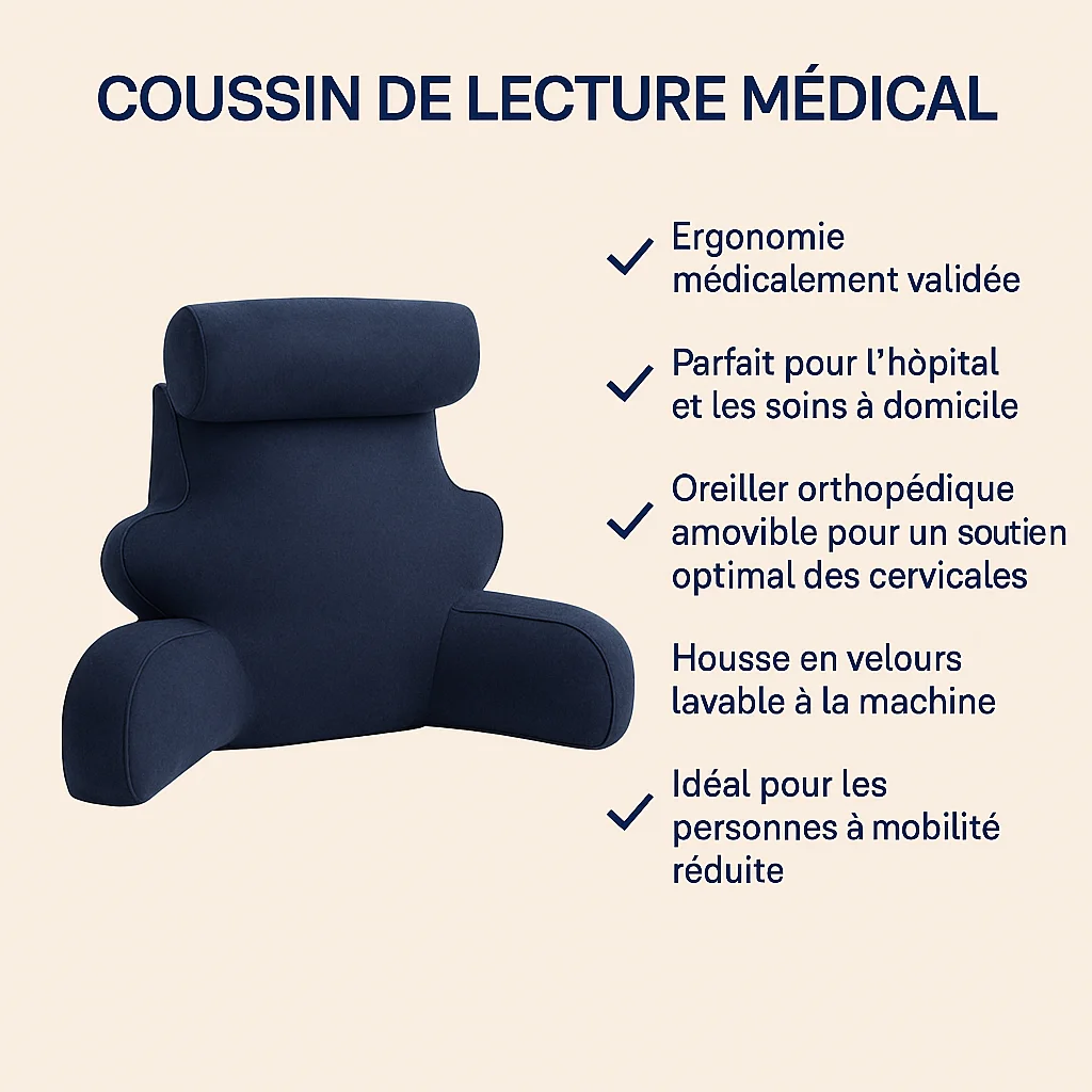 coussin de lecture medical details