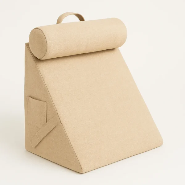 coussin de lecture triangulaire