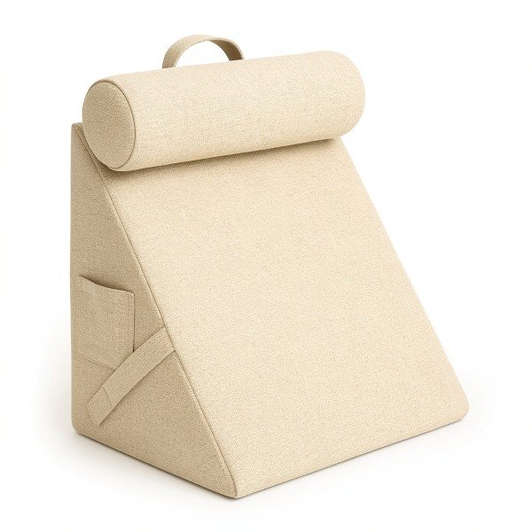 coussin de lecture triangulaire