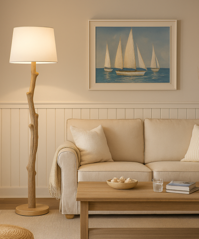 lampadaire bois ambiant