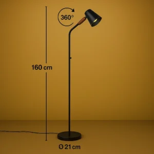 lampadaire orientable sur pied
