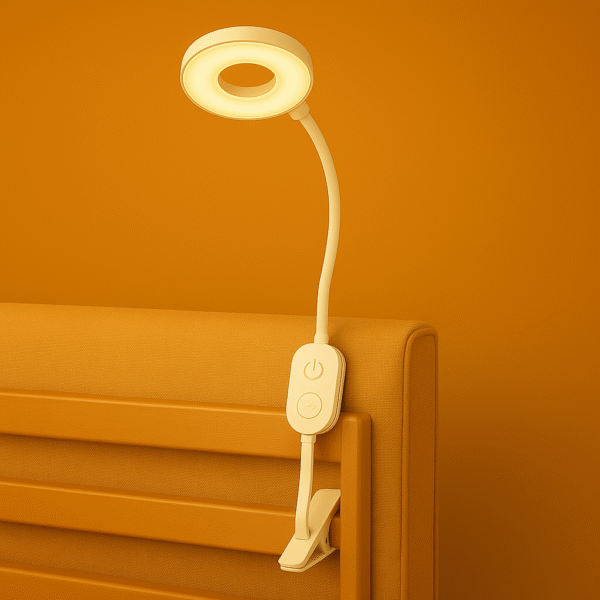 lampe a clipser sur tete de lit