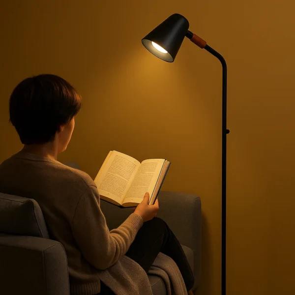 modele + lampadaire orientable
