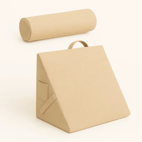 repose tete coussin de lecture triangulaire