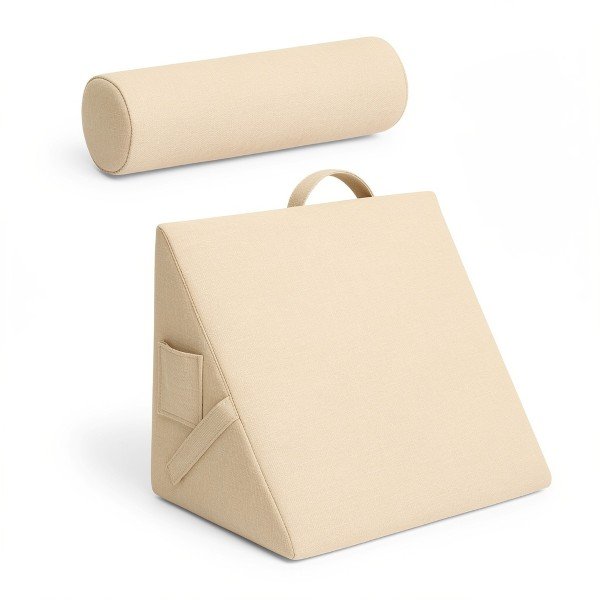 support tete coussin lecture triangulaire