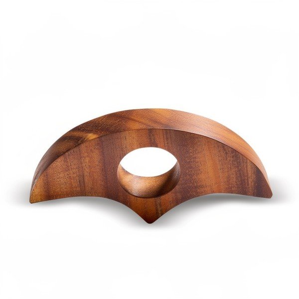 Bague de lecture en bois massif – prise large pour romans et livres épais