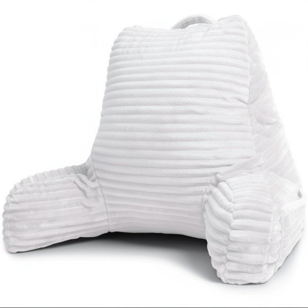 Coussin de lecture déhoussable en velours côtelé – avec poignées & accoudoirs