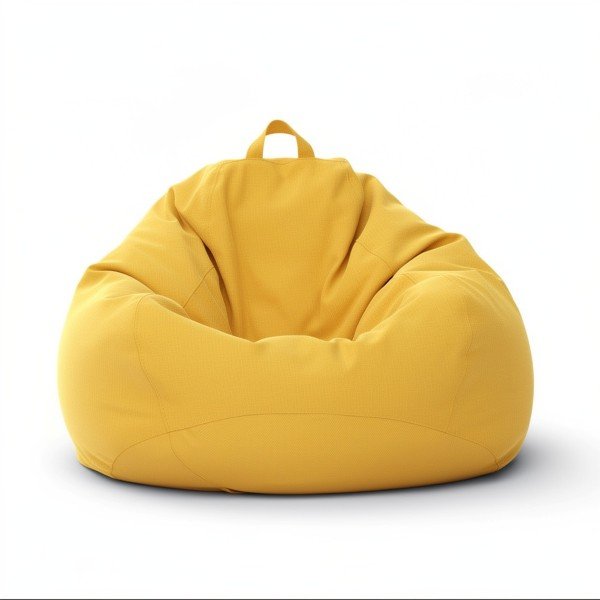 Pouf Poire – assise XXL ultra cosy - couleur jaune