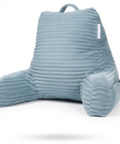 coussin de lecture velours avec poches