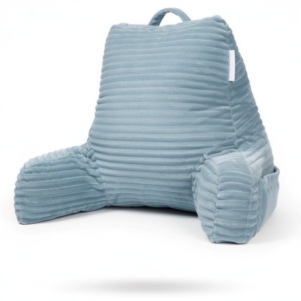 coussin de lecture velours avec poches