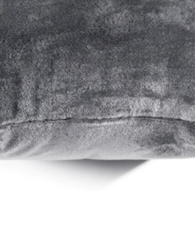 details Coussin de lecture adulte gris en velours