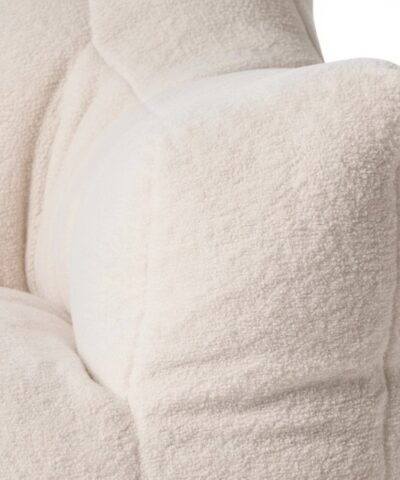 details pouf de lecture blanc creme