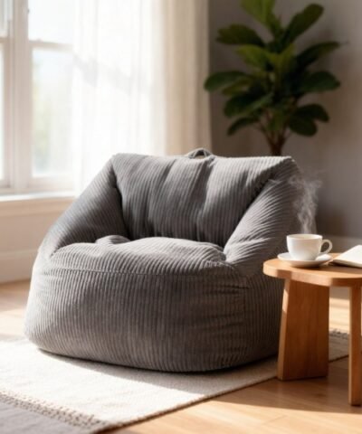 expo pouf de lecture ado en gris cotele