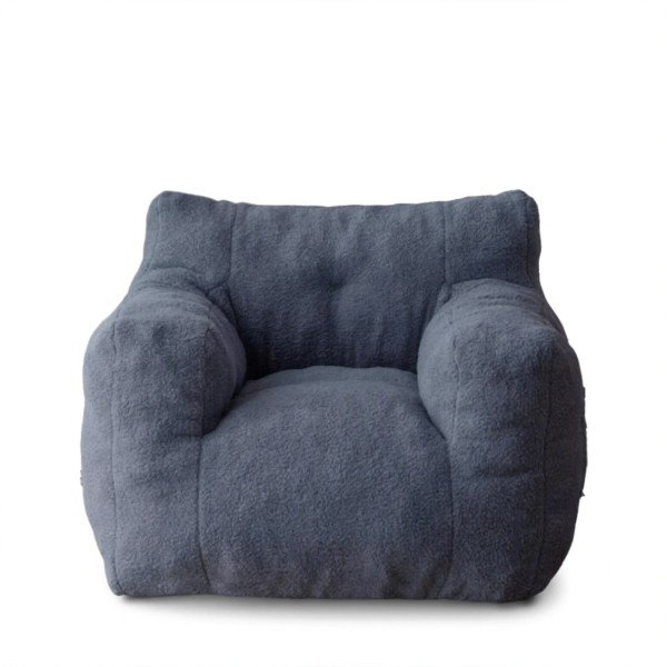 pouf de lecture adulte bleu