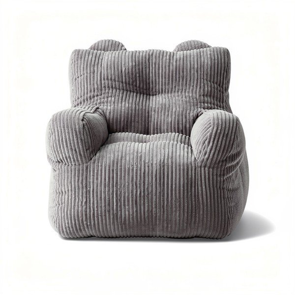 pouf de lecture enfant gris