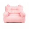 pouf de lecture enfant rose