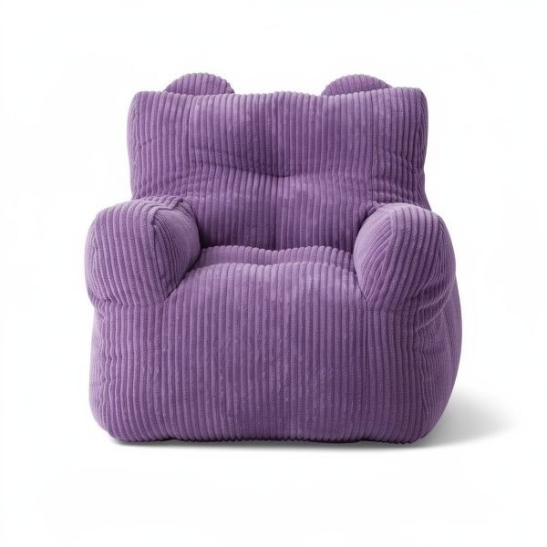 pouf de lecture enfant violet