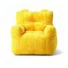 pouf de lecture enfant jaune